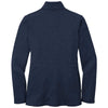 Port Authority Women's River Blue Navy Heather Collective Striated Fleece Jacket