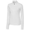 Cutter & Buck Women's White Long Sleeve Traverse Half Zip