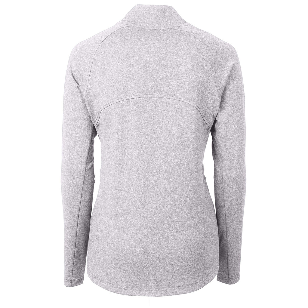 Cutter & Buck Women's Polished Heather Adapt Eco Knit Heather Recycled Full Zip