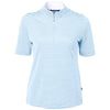 Cutter & Buck Women's Atlas Virtue Eco Pique Stripped Recycled Polo