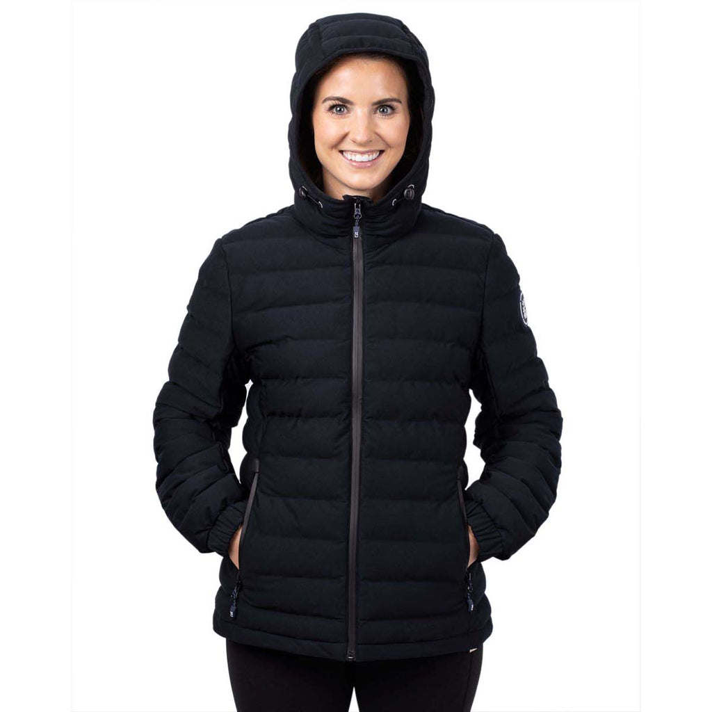 Cutter & Buck Women's Black Ridge Repreve Eco Insulated Puffer Jacket