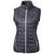 Cutter & Buck Women's Black Rainier PrimaLoft Eco Insulated Full Zip Printed Puffer Vest