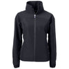 Cutter & Buck Women's Black Charter Eco Recycled Full Zip Jacket