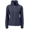 Cutter & Buck Women's Navy Blue Charter Eco Recycled Full Zip Jacket