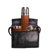 Leeman Black-Tan Tuscany Thermos, Cups, and Ghirardelli Cocoa Set