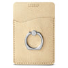 Leeman Gold Shimmer Card Holder with Metal Ring Phone Stand