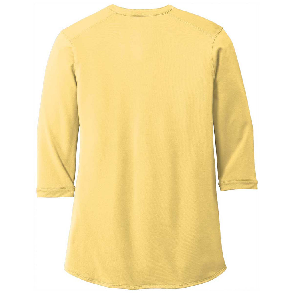 Port Authority Women's Sunbeam Yellow UV Choice Pique Henley