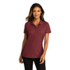 Port Authority Women's Burgundy SuperPro React Polo