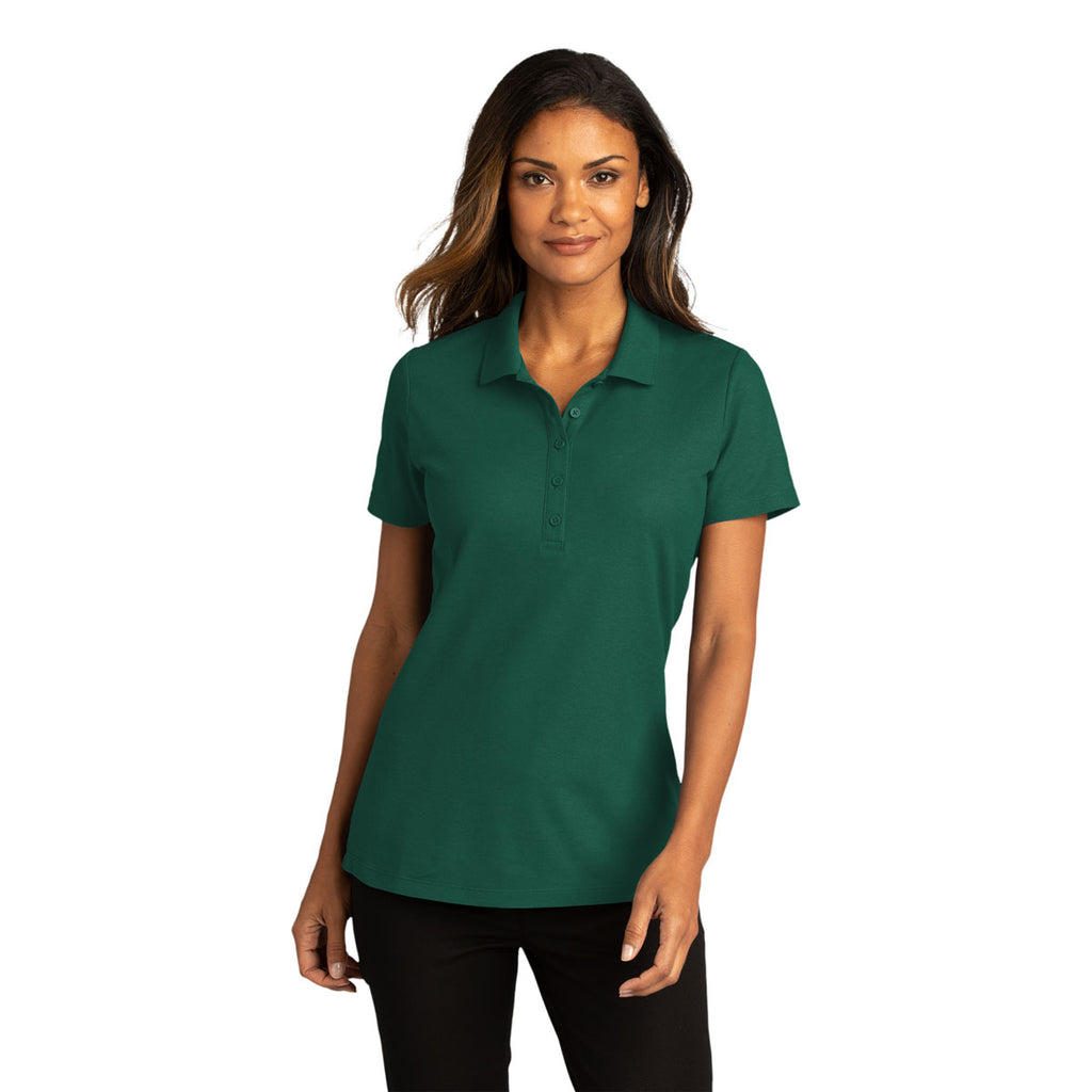 Port Authority Women's Marine Green SuperPro React Polo