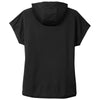 New Era Women's Black Performance Terry Short Sleeve Hoodie