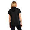 New Era Women's Black Performance Terry Short Sleeve Hoodie