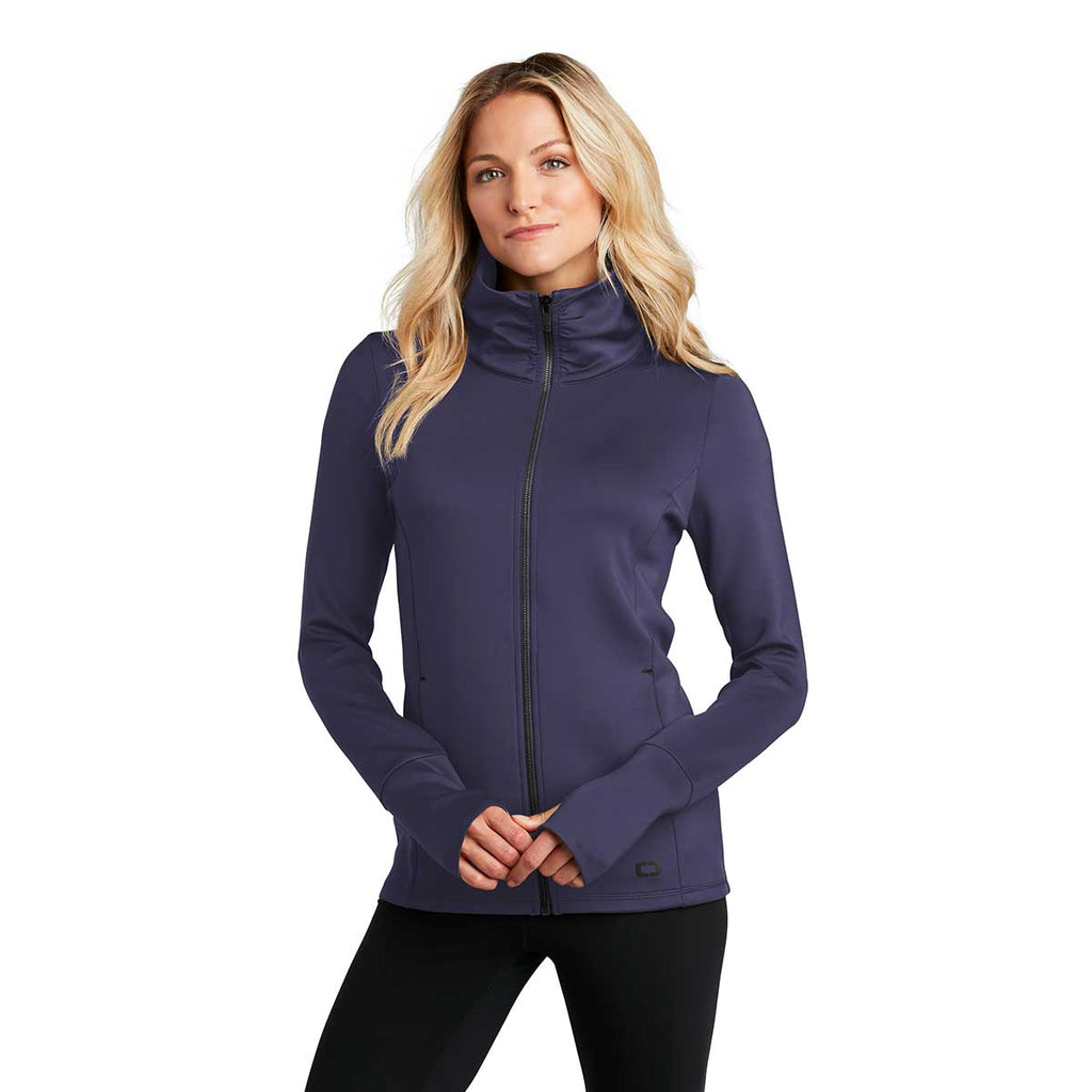 OGIO Endurance Women's Navy Modern Performance Full-Zip