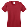 Port & Company Women's Red Ring Spun Cotton Tee