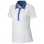 Clique Women's White/Sea Blue Parma Colorblock Polo