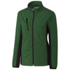 Clique Women's Bottle Green/Black Narvik Colorblock Softshell