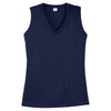 Sport-Tek Women's True Navy Sleeveless PosiCharge Competitor V-Neck Tee