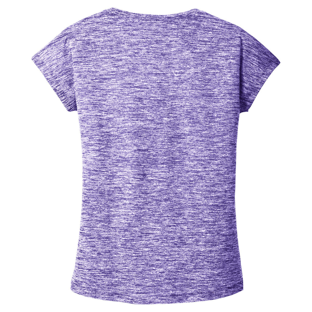 Sport-Tek Women's Purple Electric Electric PosiCharge Electric Heather Sporty Tee