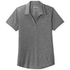 Sport-Tek Women's Dark Grey Heather PosiCharge Tri-Blend Wicking Polo