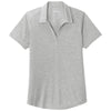 Sport-Tek Women's Light Grey Heather PosiCharge Tri-Blend Wicking Polo