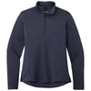 Sport-Tek Women's Deep Navy Heather Endeavor 1/4 Zip Pullover