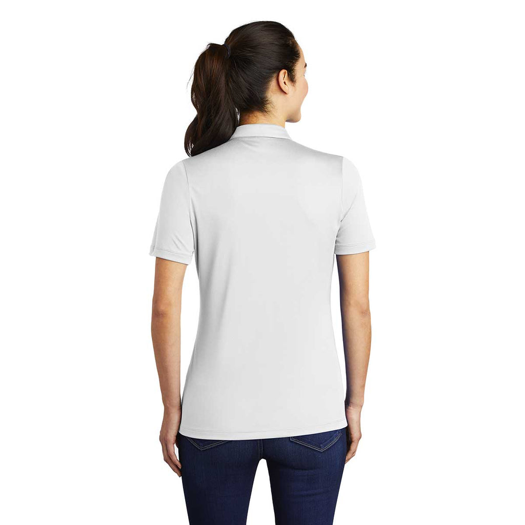 Sport-Tek Women's White Posi-UV Pro Polo