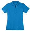 Sport-Tek Women's Blue Wake Heather Contender Polo