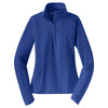 Sport-Tek Women's True Royal Sport-Wick Stretch 1/4-Zip Pullover