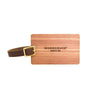 Woodchuck USA Cedar Wood Luggage Tag