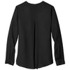 Port Authority Women's Black Wrap Blouse