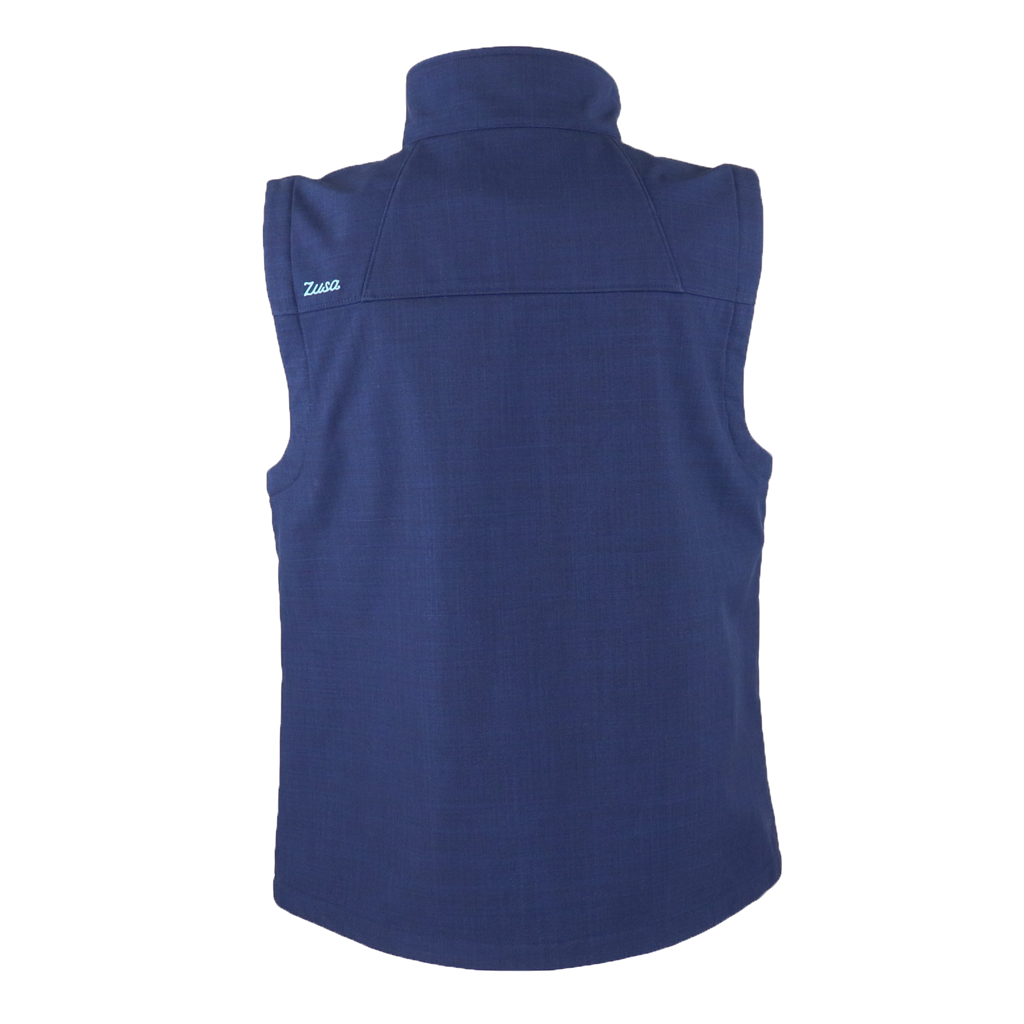 Zusa Men's Navy Cross-Hatch Wanderlust Vest