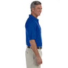 Harriton Men's True Royal 6 oz. Ringspun Cotton Pique Short-Sleeve Polo