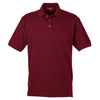 Harriton Men's Wine 6 oz. Ringspun Cotton Pique Short-Sleeve Polo