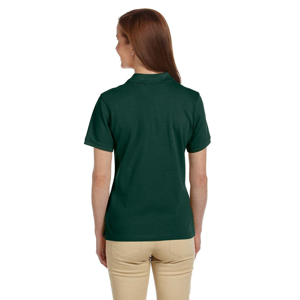 Harriton Women's Hunter 6 oz. Ringspun Cotton Pique Short-Sleeve Polo