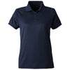 Harriton Women's Dark Navy Charge Snag and Soil Protect Polo