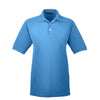 Harriton Men's Light College Blue 5.6 oz. Easy Blend Polo