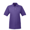 Harriton Men's Team Purple 5.6 oz. Easy Blend Polo