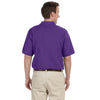 Harriton Men's Team Purple 5.6 oz. Easy Blend Polo