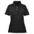 Harriton Women's Black 5.6 oz. Easy Blend Polo