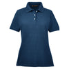 Harriton Women's Navy 5.6 oz. Easy Blend Polo