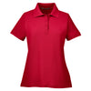 Harriton Women's Red 5 oz. Blend-Tek Polo