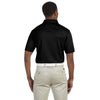 Harriton Men's Black 4 oz. Polytech Polo