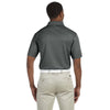 Harriton Men's Charcoal 4 oz. Polytech Polo