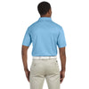 Harriton Men's Light Blue 4 oz. Polytech Polo