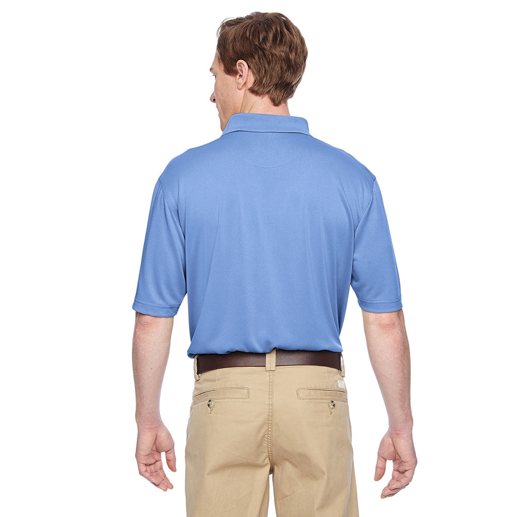 Harriton Men's Industry Blue Advantage IL Snap Placket Performance Polo