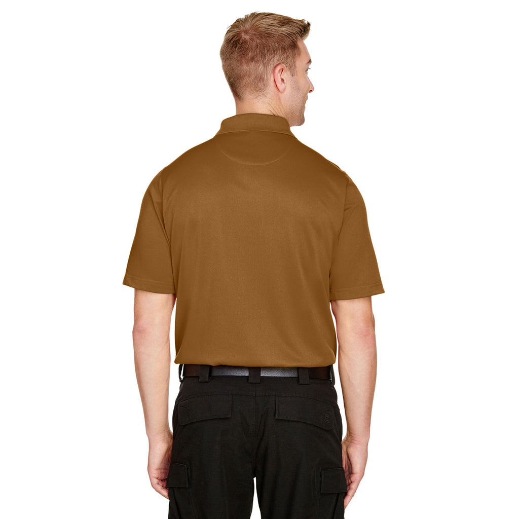 Harriton Men's Duck Brown Advantage Snag Protection Plus Polo