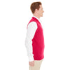 Harriton Men's Red Pilbloc V-Neck Sweater Vest