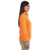 Harriton Women's Safety Orange 8 oz. Full-Zip Fleece