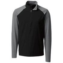 Cutter & Buck Men's Black Response Hybrid Overknit