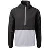 Cutter & Buck Men's Black/Polished Charter Eco Recycled Anorak Jacket