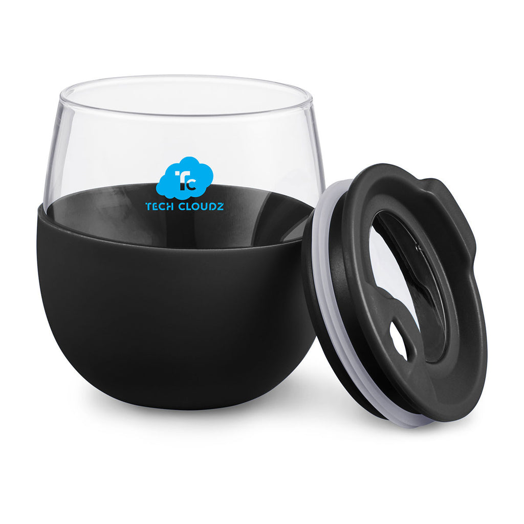 Primeline Black 18.59 oz. Orb Glass Tumbler